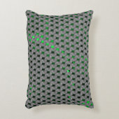 灰色の板の下の緑の画像、長方形の正方形 アクセントクッション (正面(垂直))