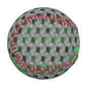 灰色の板の下の緑の画像、長方形の正方形 野球ボール (正面左)