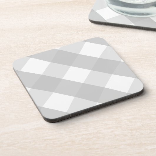 灰色の格子縞 コースター (左側)