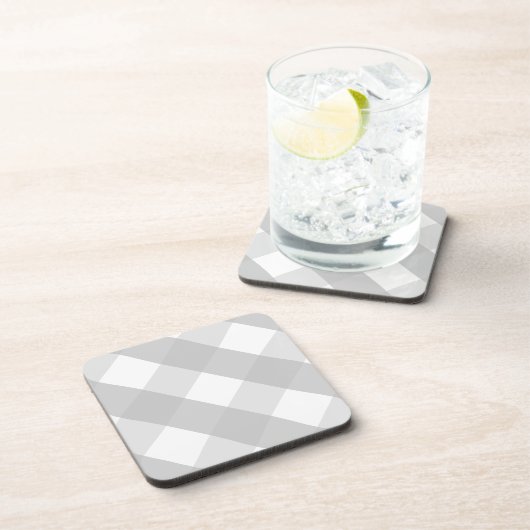 灰色の格子縞 コースター (右側)