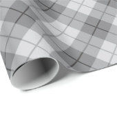灰色の格子縞 ラッピングペーパー (ロールコーナー)