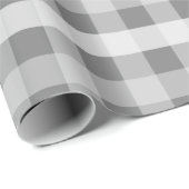 灰色の格子縞 ラッピングペーパー (ロールコーナー)
