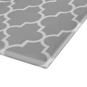 灰色の格子、クローバー、モロッコトレリス カッティングボード (角)