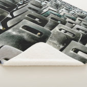 灰色の椅子の海 シェルパブランケット (3/4)