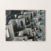 灰色の椅子の海 ジグソーパズル (横)