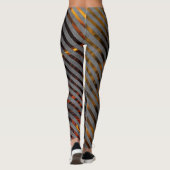 灰色の横ストライプ方の金ゴールド、リボン、赤 レギンス (裏面)