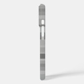 灰色の横ストライプ線 Case-Mate iPhoneケース (裏面 / 左)