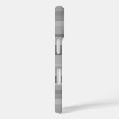 灰色の横ストライプ線 Case-Mate iPhoneケース (裏面 / 右)