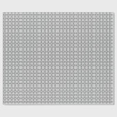 灰色の正方形パターン ラッピングペーパー (フラット)