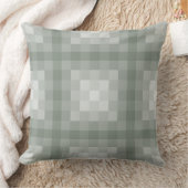 灰色の正方形ピクセルタイルパターン クッション (ブランケット)