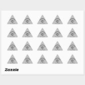 灰色の母の日ビジネス三角形の形状ステッカー 三角形シール (シート)