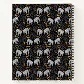 灰色の毛の多い象 ノートブック (裏面)