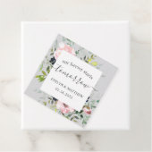 灰色の水彩フローラが明日から永遠に始まる フェイバータグ (インサイチュ)