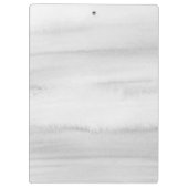 灰色の水彩画のピンクのAppleの先生のクリップボード クリップボード (裏面)