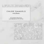 灰色の水彩画は灰色の円によって絵を描かれるパターンに点を打ちます 名刺 (正面/裏面)