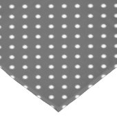 灰色の水玉模様，赤，灰色，灰色と白，レトロ テーブルクロス (アングル)