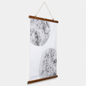 灰色の水色のスプラッシュ 吊り下げ型タペストリー (傾斜あり)