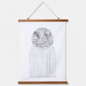 灰色の水色のスプラッシュ 吊り下げ型タペストリー (正面2)