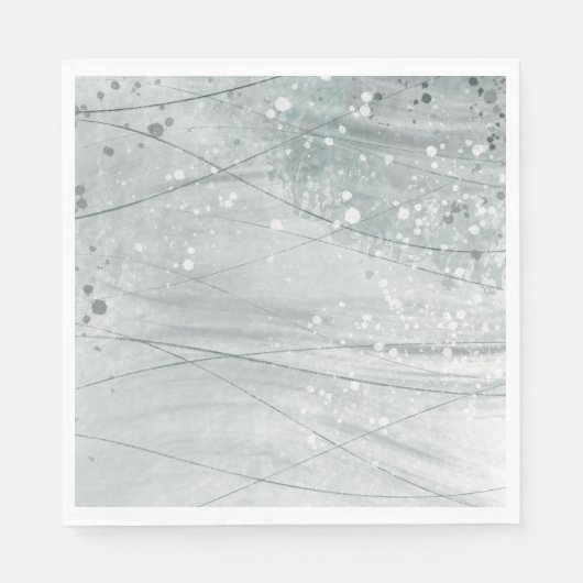 灰色の水色 スタンダードランチョンナプキン (正面)