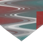 灰色の波オンブルゴーニュティール（緑がかった色） テーブルクロス (アングル)