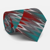 灰色の波オンブルゴーニュティール(緑がかった色) ネクタイ (ロール)