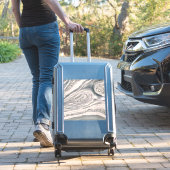 灰色の液体大理石と結晶 – 真珠と銀 シール (スーツケースインサイチュ)