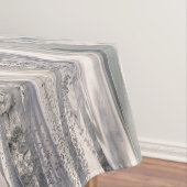 灰色の液大理石と水晶 – 真珠と銀 テーブルクロス (インサイチュ)