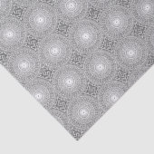 灰色の渦巻き円パターン 薄葉紙 (詳細)