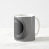 灰色の渦巻くブラックホール コーヒーマグカップ (正面右)