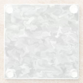 灰色の渦巻ガラスのコースター ガラスコースター (裏面)