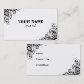 灰色の渦巻 名刺 (正面/裏面)