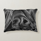 灰色の溝、黒い背景で非常に曲がっている アクセントクッション (正面)