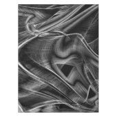 灰色の溝、黒い背景で非常に曲がっている テーブルクロス (正面)