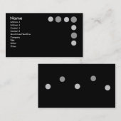 灰色の点 名刺 (正面/裏面)