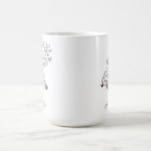 灰色の物質の問題（蝶と生命の木） コーヒーマグカップ (中央)