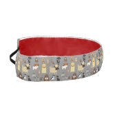 灰色の犬のパターン アスレチックヘッドバンド (左)