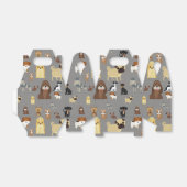 灰色の犬のパターン フェイバーボックス (折り畳みなし)