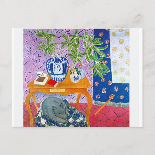 灰色の犬は ポストカード (正面)