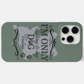 灰色の犬 Case-Mate iPhoneケース (裏面 (横))