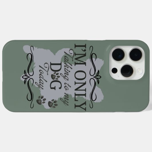灰色の犬 Case-Mate iPhoneケース (裏面 (横))