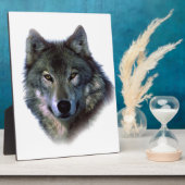 灰色の狼の目 フォトプラーク (側面)