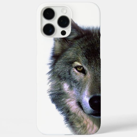 灰色の狼の目 Case-Mate iPhoneケース (裏面)
