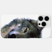 灰色の狼の目 Case-Mate iPhoneケース (裏面 (横))