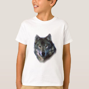 灰色の狼の目 Tシャツ
