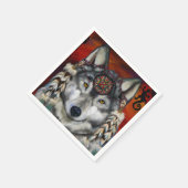 灰色の狼 スタンダードカクテルナプキン (角)