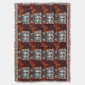 灰色の狼 スローブランケット (正面縦)