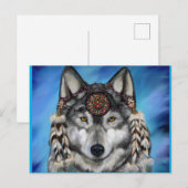 灰色の狼 ポストカード (正面/裏面)