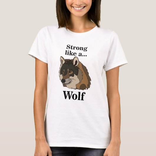 灰色の狼 Tシャツ (正面)