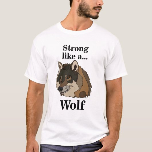 灰色の狼 Tシャツ (正面)