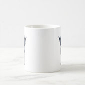 灰色の猫とコウモリ コーヒーマグカップ (中央)